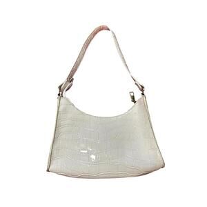 Chic Croc-Print Hobo Bag